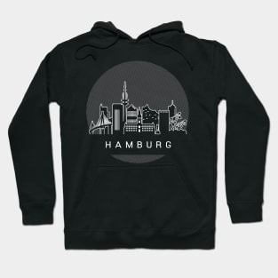 Hamburg Germany Skyline Hoodie